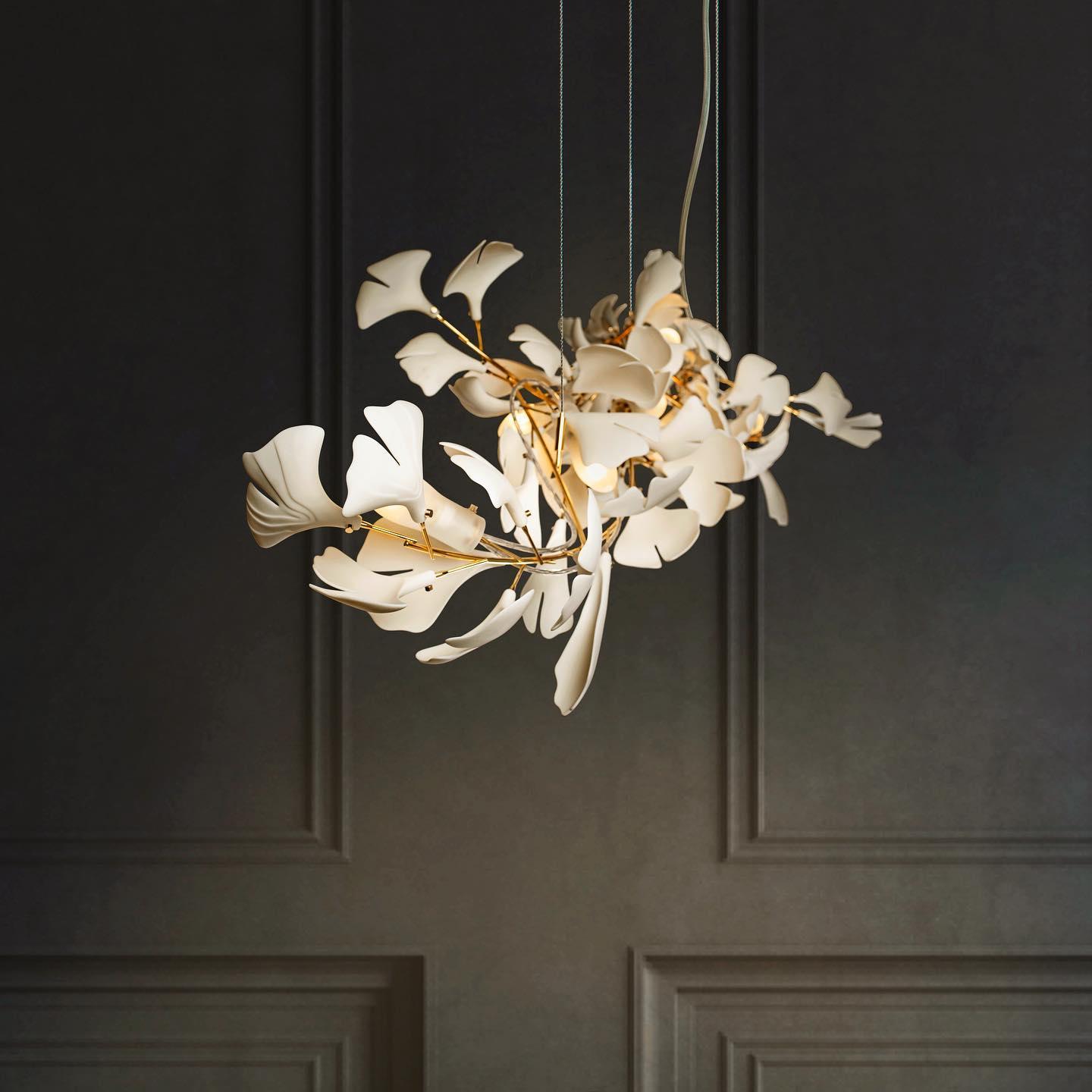 Gingko Ceramic Chandelier G - Nuvé
