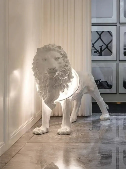 Lion Statue Floor Lamp - Nuvé