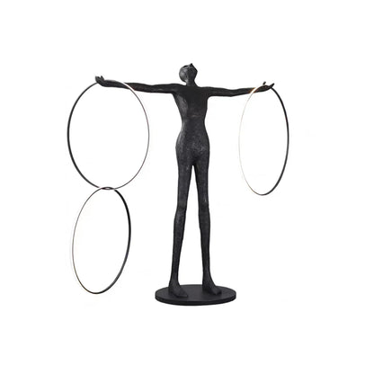 Liva Sculpture Ring Figure Floor Lamp - Nuvé