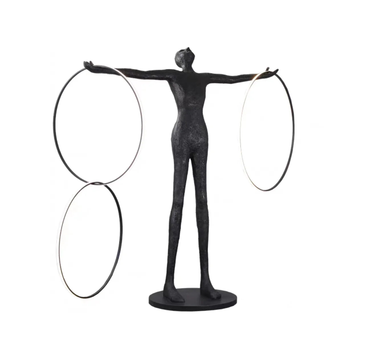 Liva Sculpture Ring Figure Floor Lamp - Nuvé