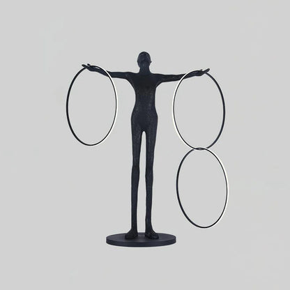 Liva Sculpture Ring Figure Floor Lamp - Nuvé