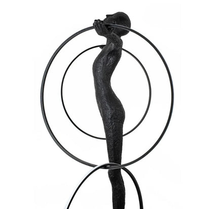 Liva Sculpture Ring Figure Floor Lamp - Nuvé