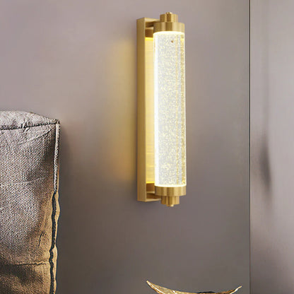 Long Tube Bubble Crystal Wall Lamp - Nuvé