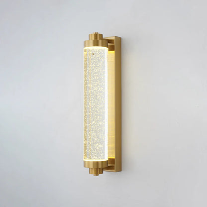 Long Tube Bubble Crystal Wall Lamp