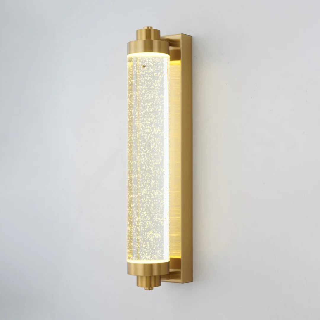 Long Tube Bubble Crystal Wall Lamp - Nuvé