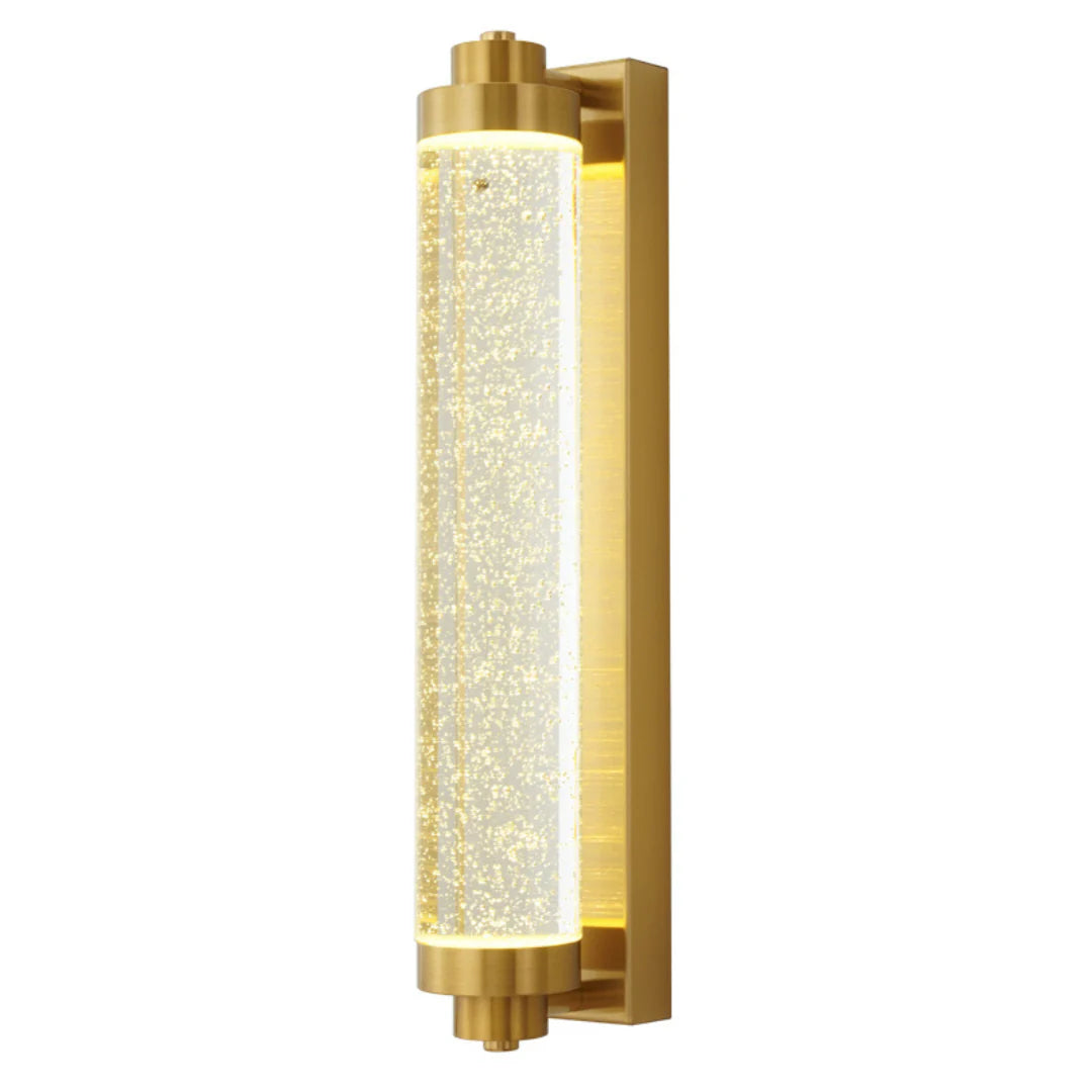 Long Tube Bubble Crystal Wall Lamp - Nuvé