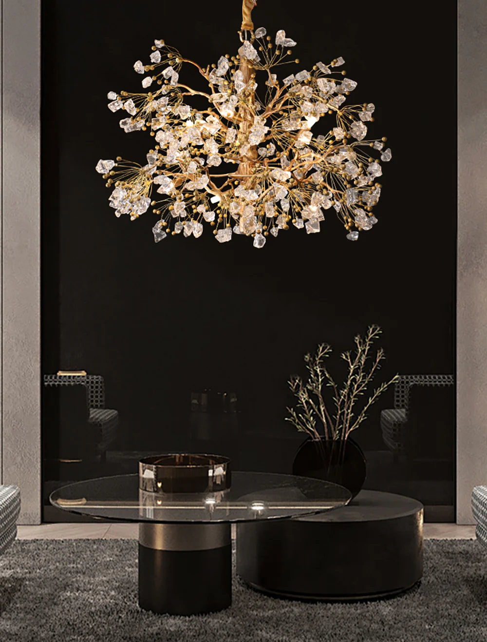 Lorna Berry Branch Shape Glass Chandelier - Nuvé