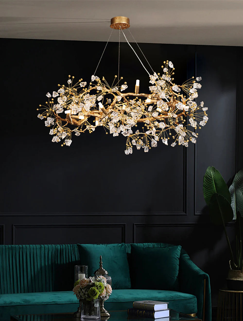 Lorna Berry Branch Shape Glass Chandelier - Nuvé