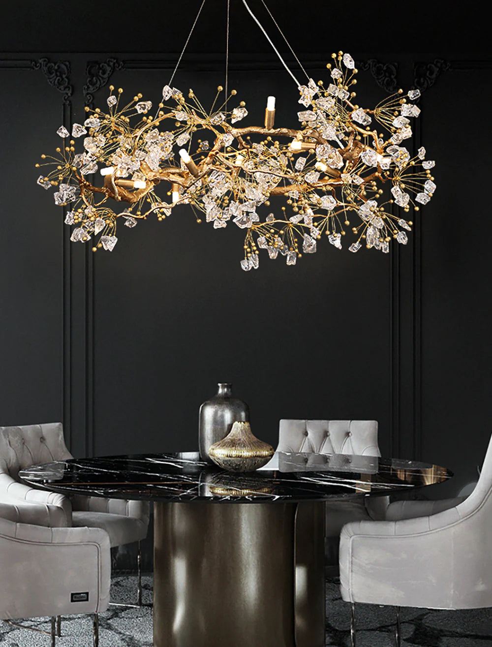Lorna Berry Branch Shape Glass Chandelier - Nuvé