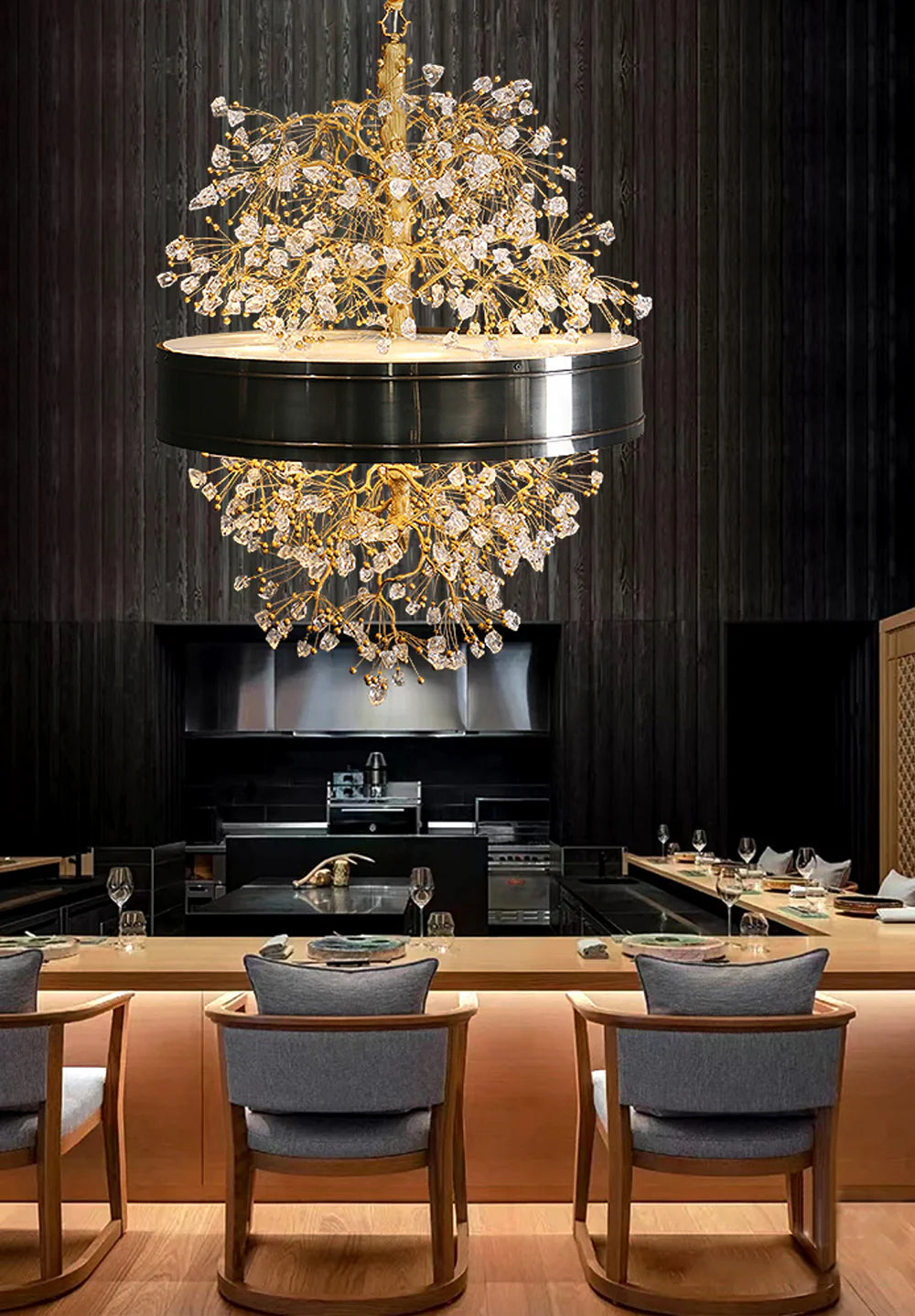 Lorna Berry Branch Shape Glass Chandelier - Nuvé