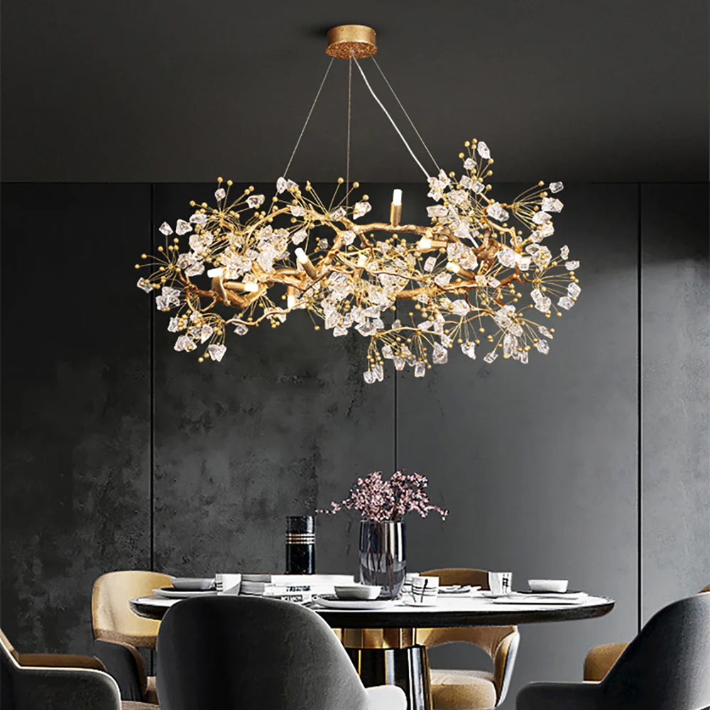 Lorna Berry Branch Shape Glass Chandelier - Nuvé