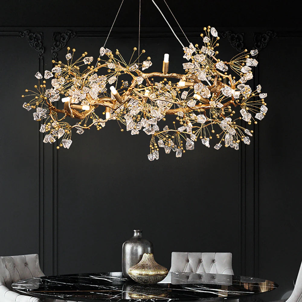 Lorna Berry Branch Shape Glass Chandelier - Nuvé