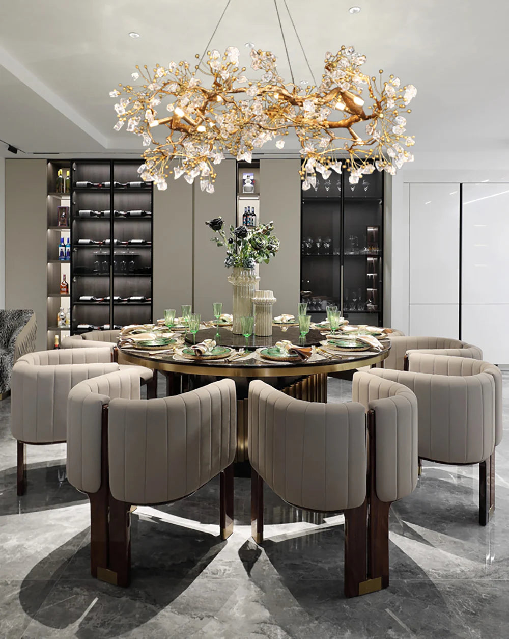 Lorna Berry Branch Shape Glass Chandelier - Nuvé