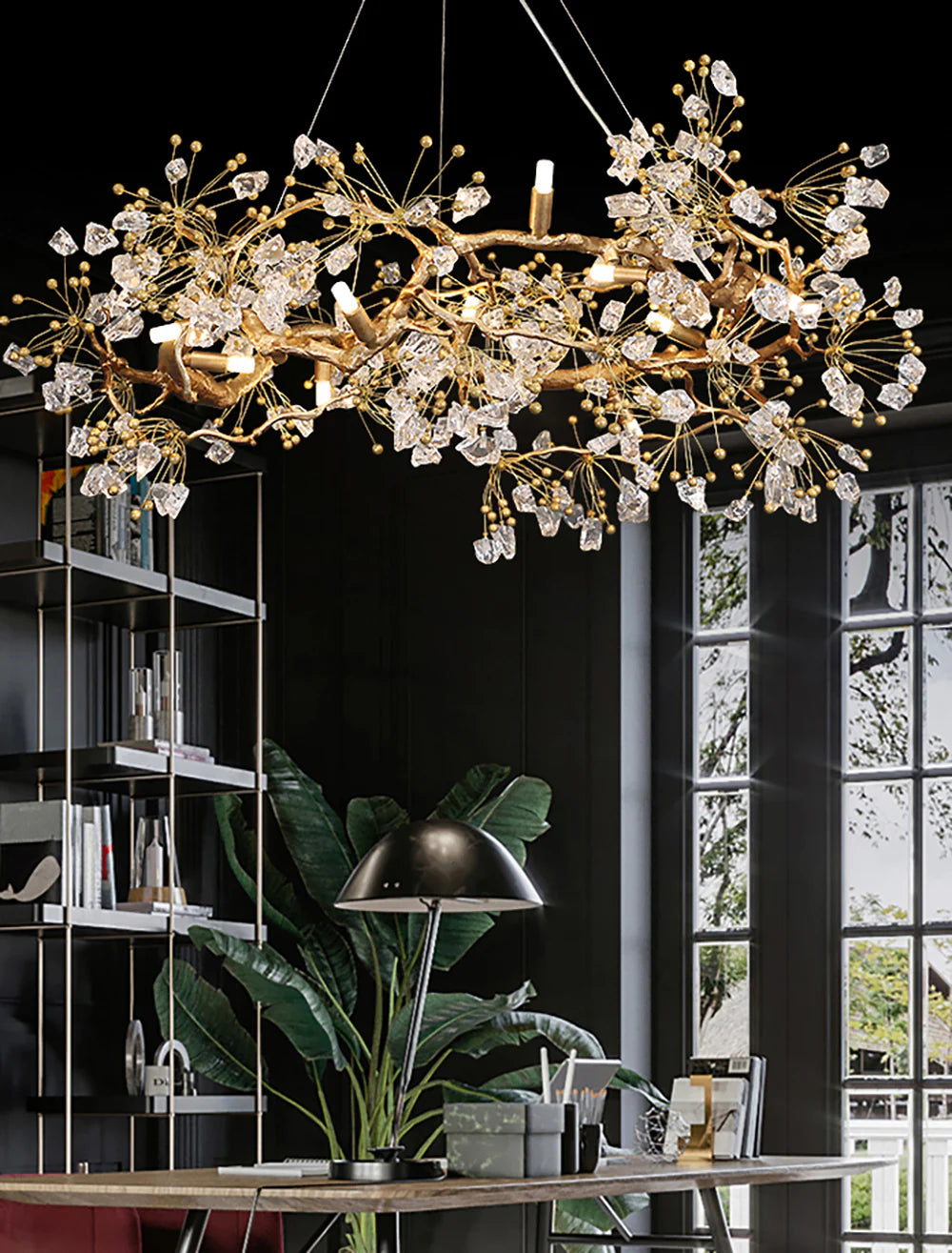 Lorna Berry Branch Shape Glass Chandelier - Nuvé