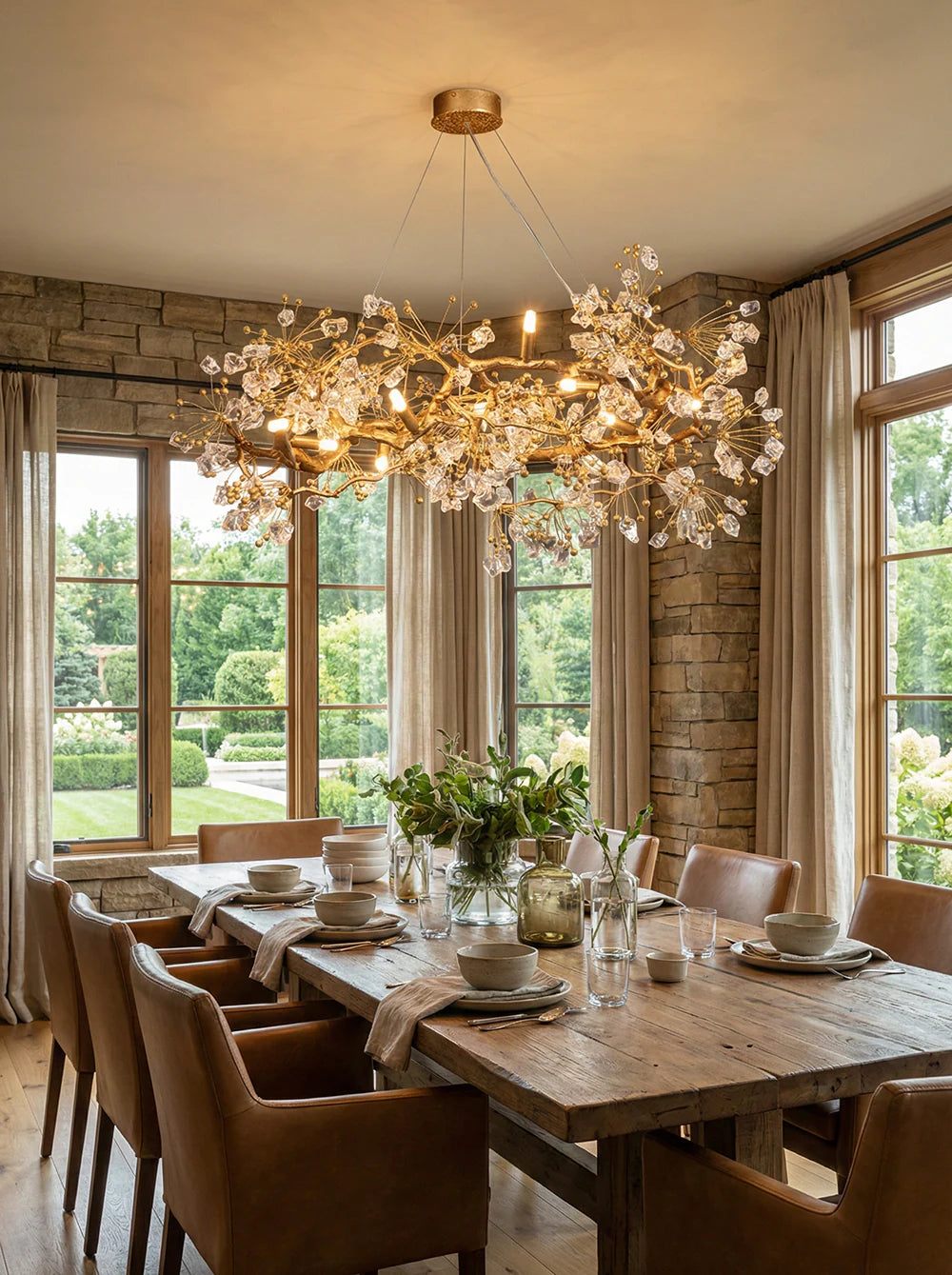 Lorna Berry Branch Shape Glass Chandelier - Nuvé