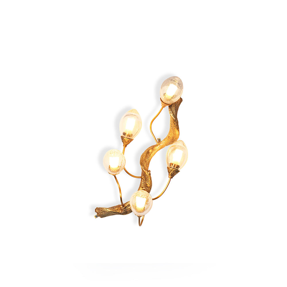 Lotus Brass Wall Lamp - Nuvé