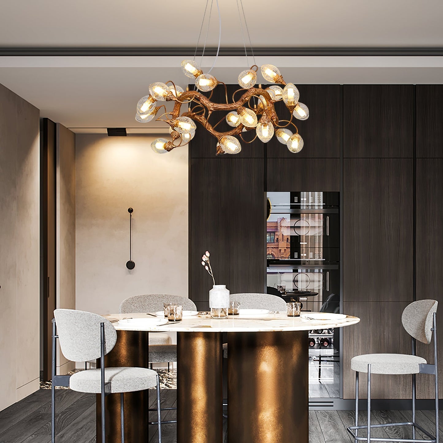 Lotus Brass Chandeliers - Nuvé
