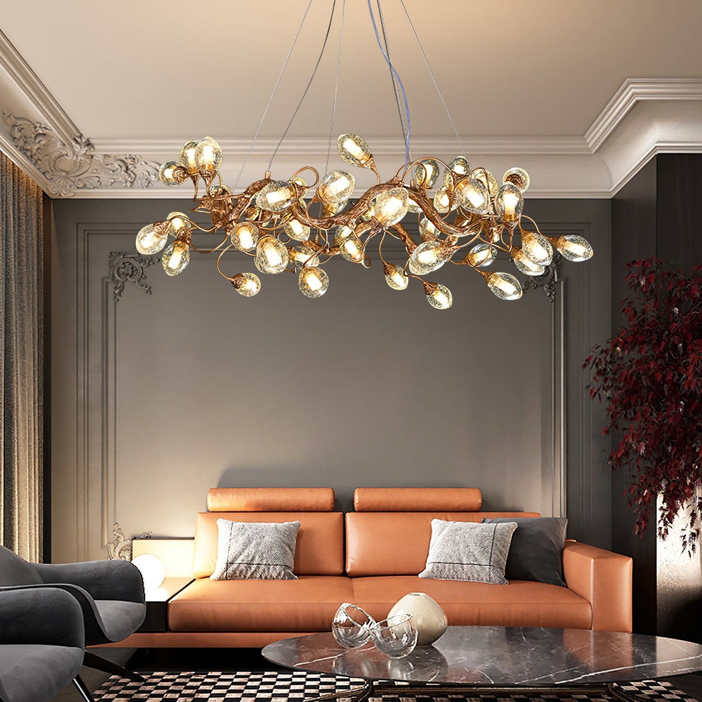 Lotus Brass Chandeliers - Nuvé