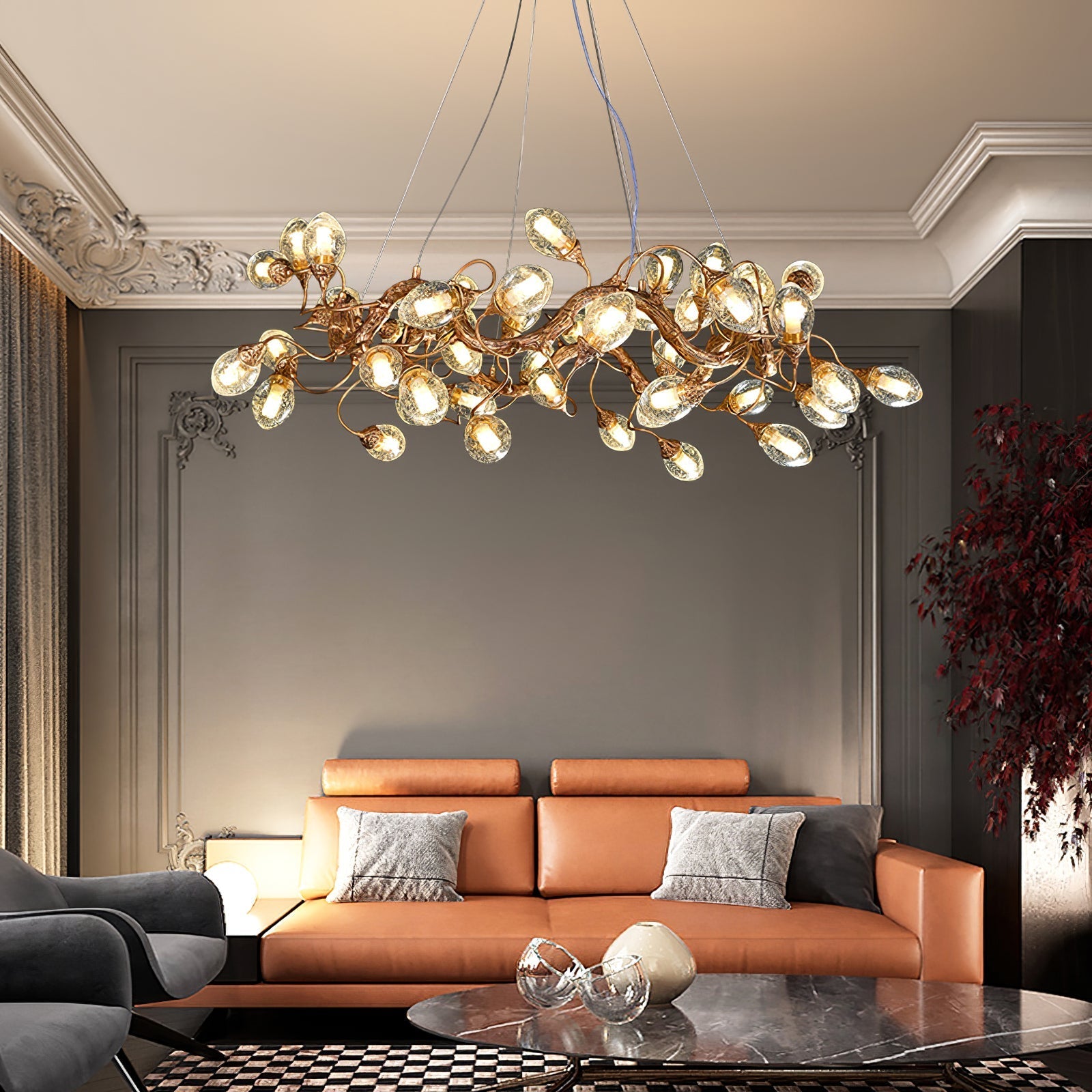 Lotus Brass Chandeliers - Nuvé