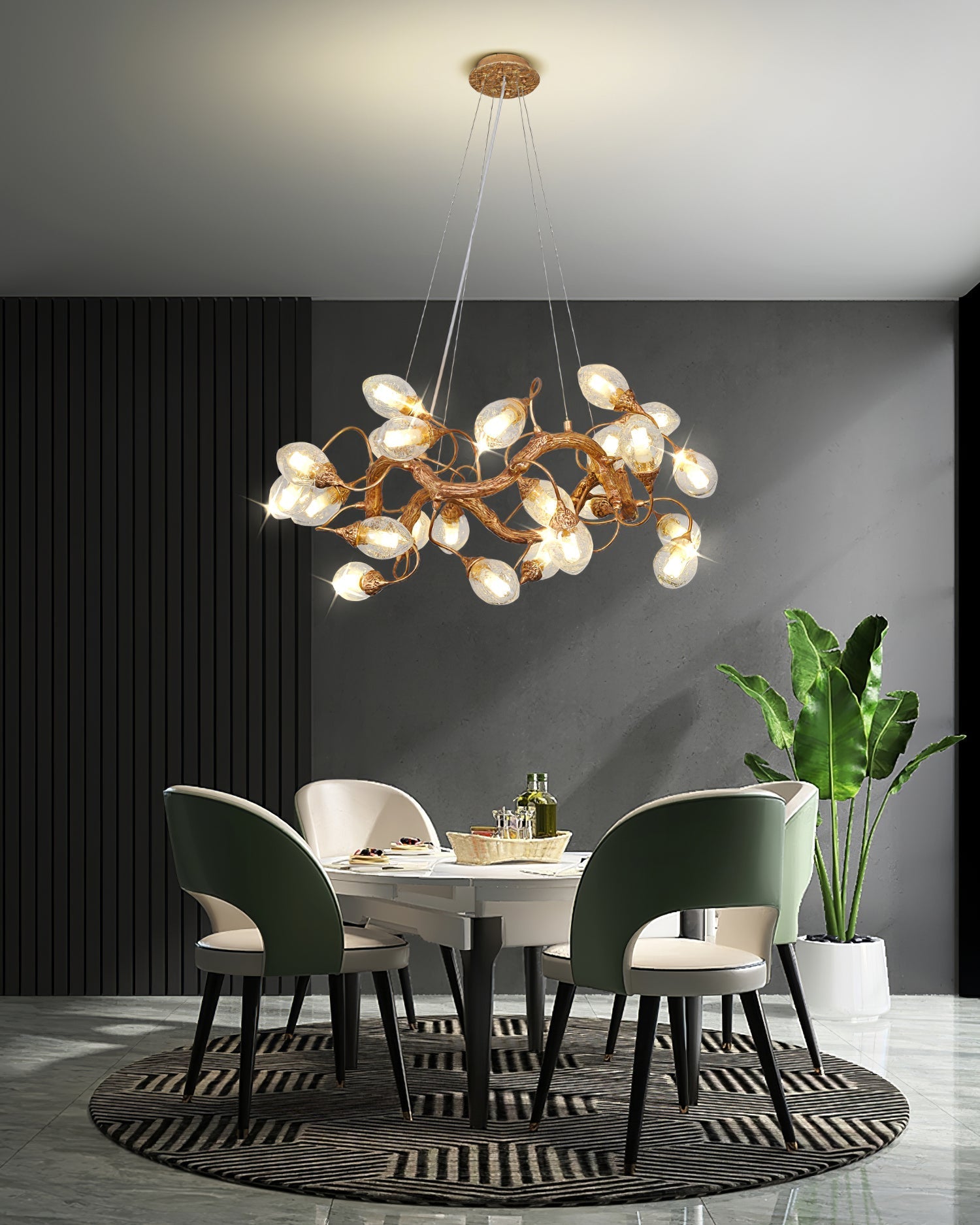 Lotus Brass Chandeliers - Nuvé