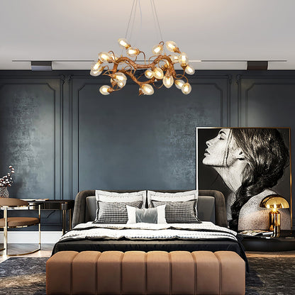 Lotus Brass Chandeliers - Nuvé