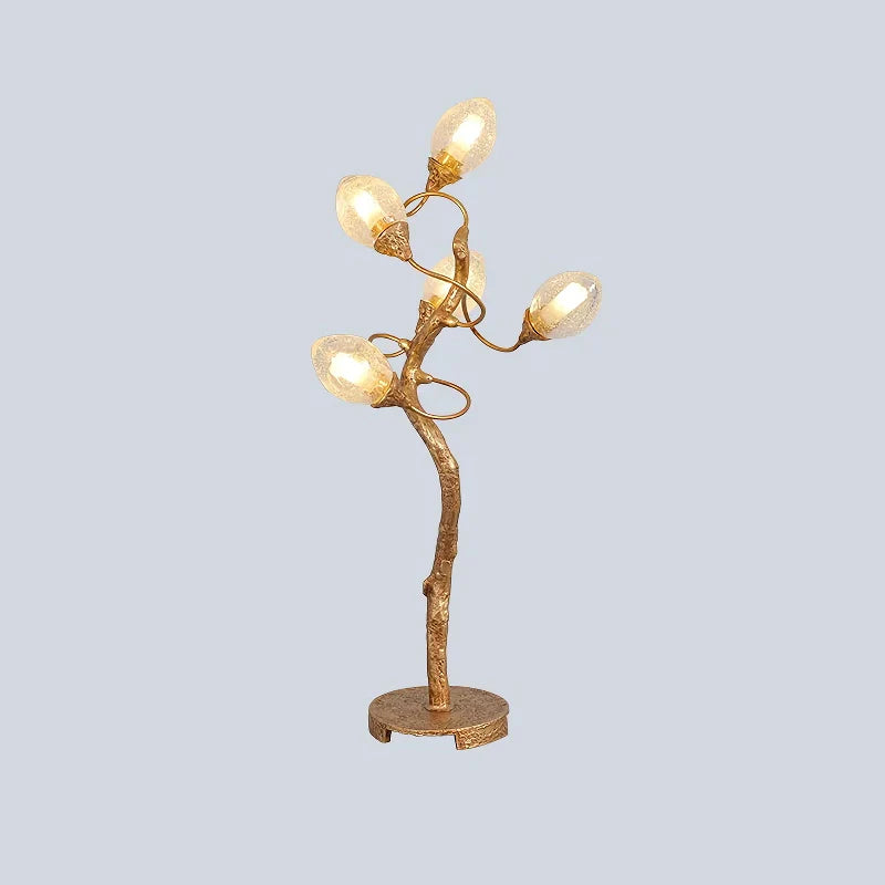 Lotus Brass Table Lamp - Nuvé