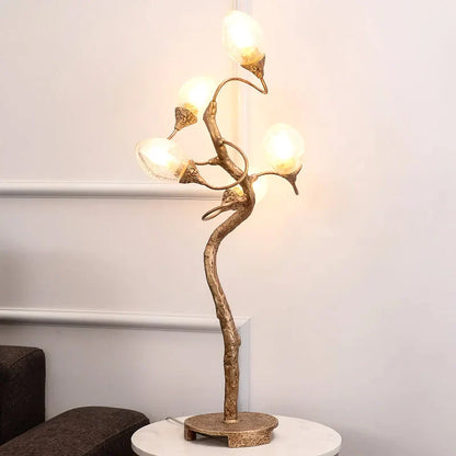 Lotus Brass Table Lamp - Nuvé