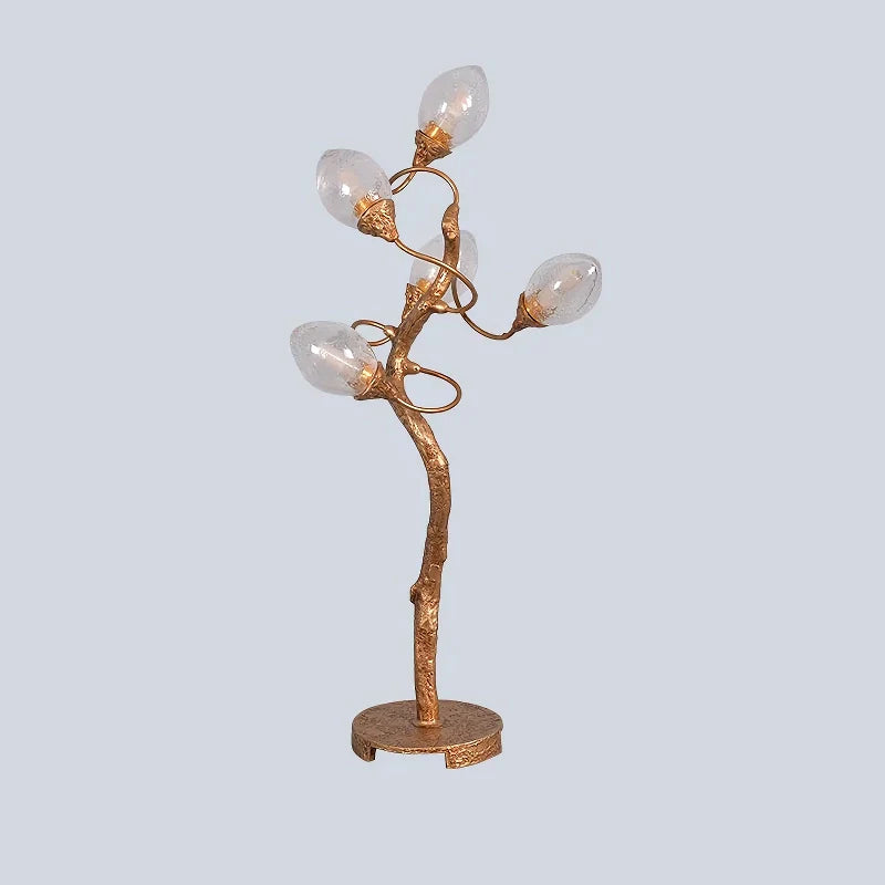 Lotus Brass Table Lamp - Nuvé