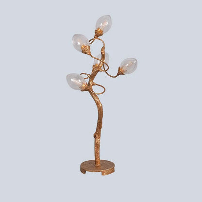 Lotus Brass Table Lamp - Nuvé