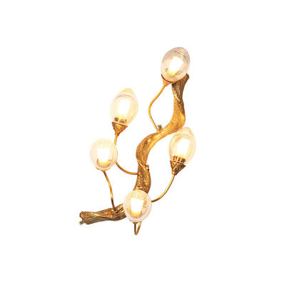 Lotus Brass Wall Lamp - Nuvé