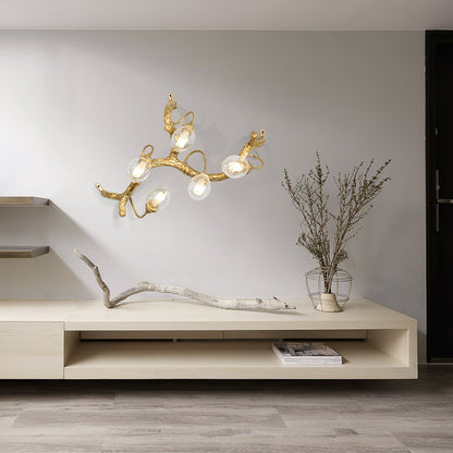Lotus Brass Wall Lamp - Nuvé