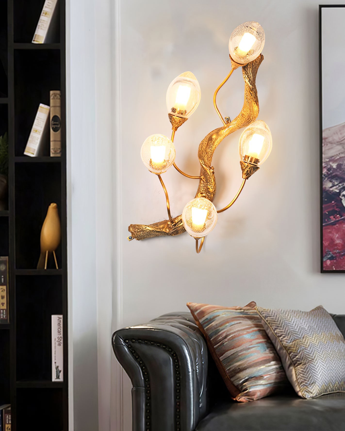 Lotus Brass Wall Lamp - Nuvé