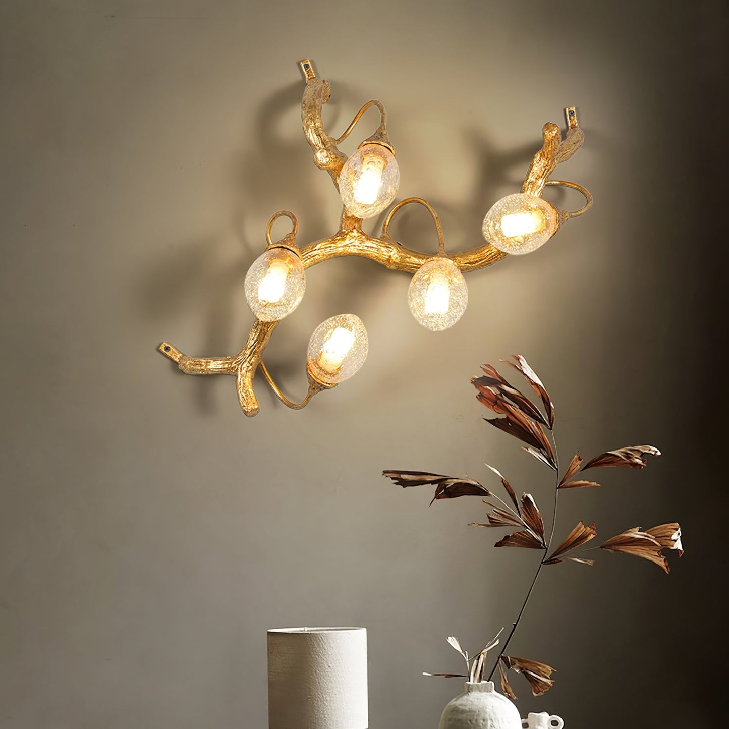 Lotus Brass Wall Lamp - Nuvé