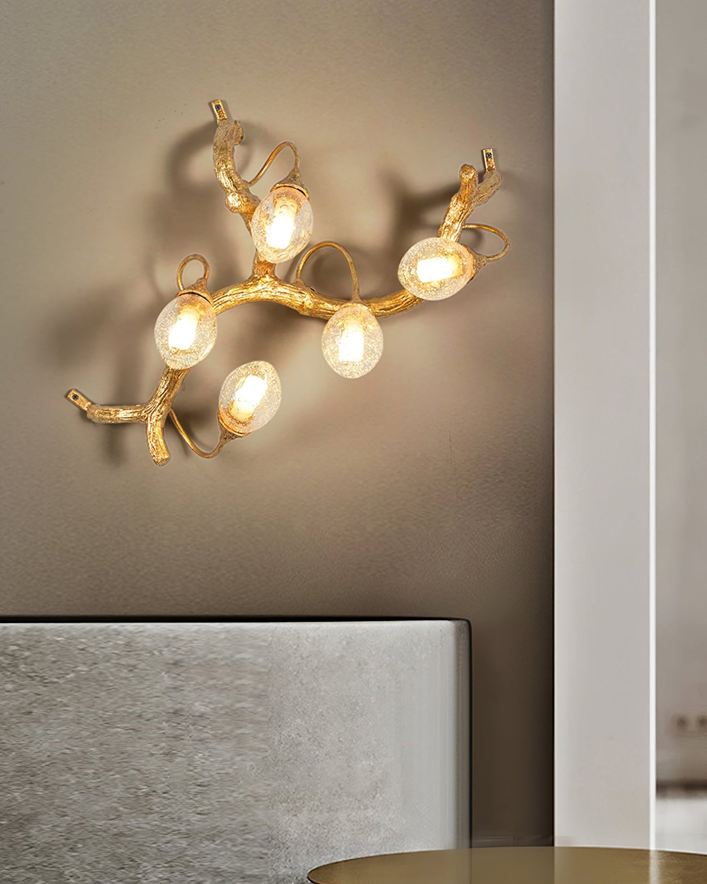 Lotus Brass Wall Lamp - Nuvé