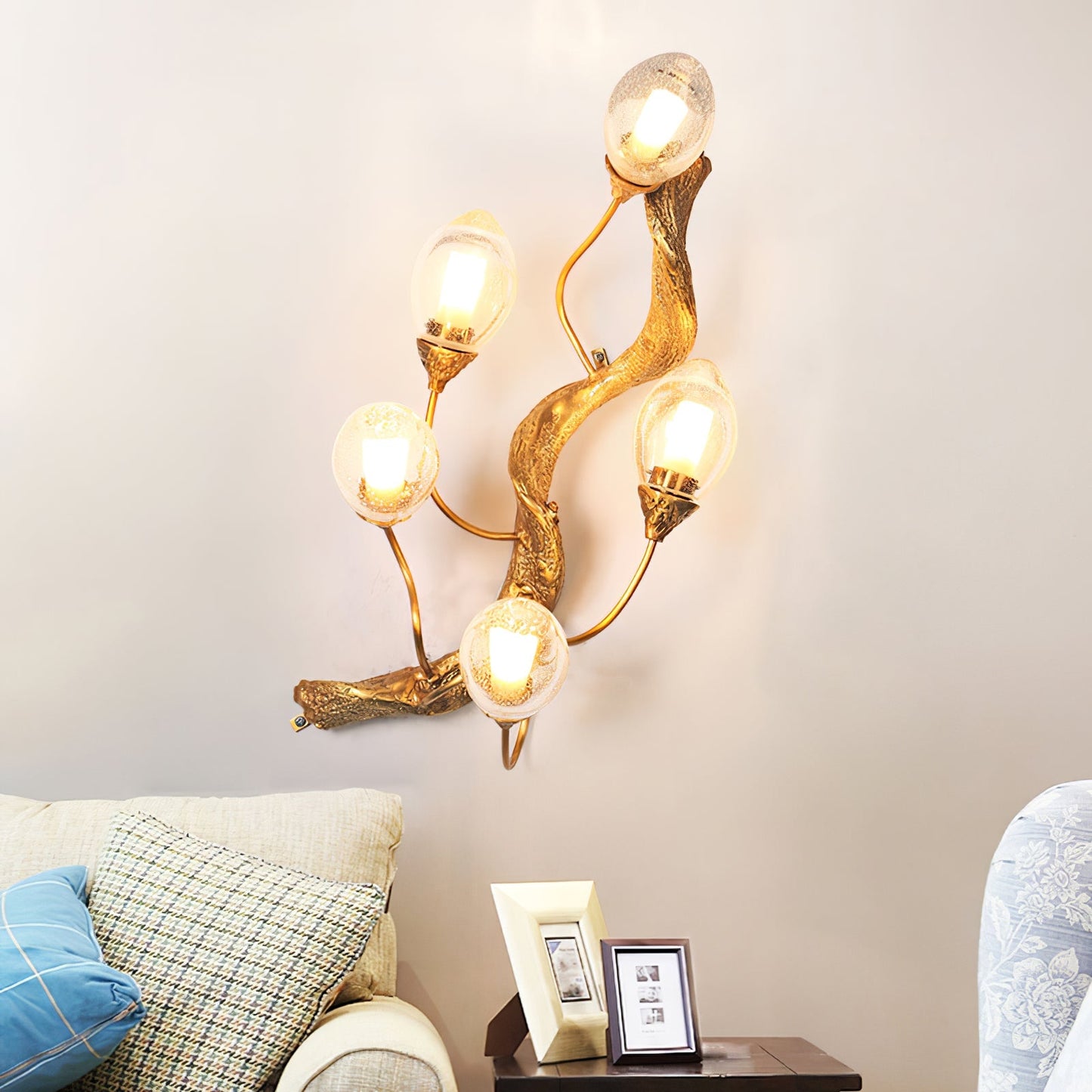 Lotus Brass Wall Lamp - Nuvé
