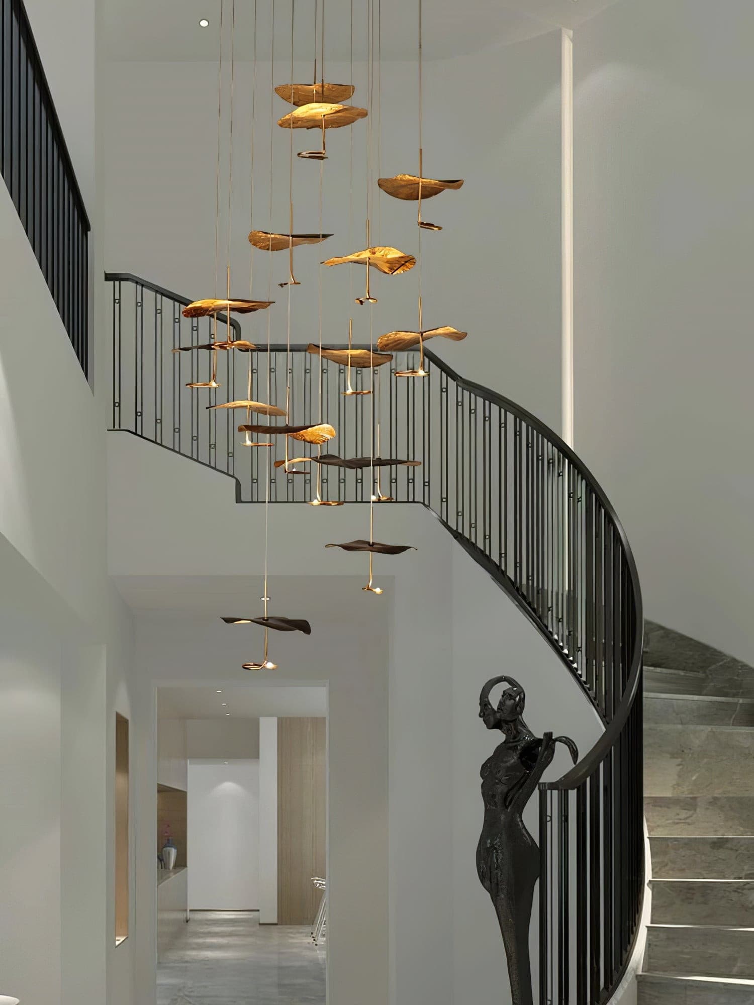 Lotus Leaf Chandelier - Nuvé