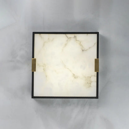 Square Lucien Alabaster Ceiling Light - Nuvé