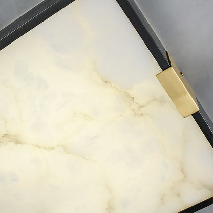 Square Lucien Alabaster Ceiling Light - Nuvé
