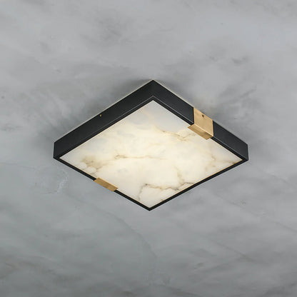 Square Lucien Alabaster Ceiling Light - Nuvé
