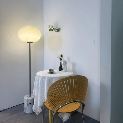 Glass Jwda Marble Floor Lamp - Nuvé