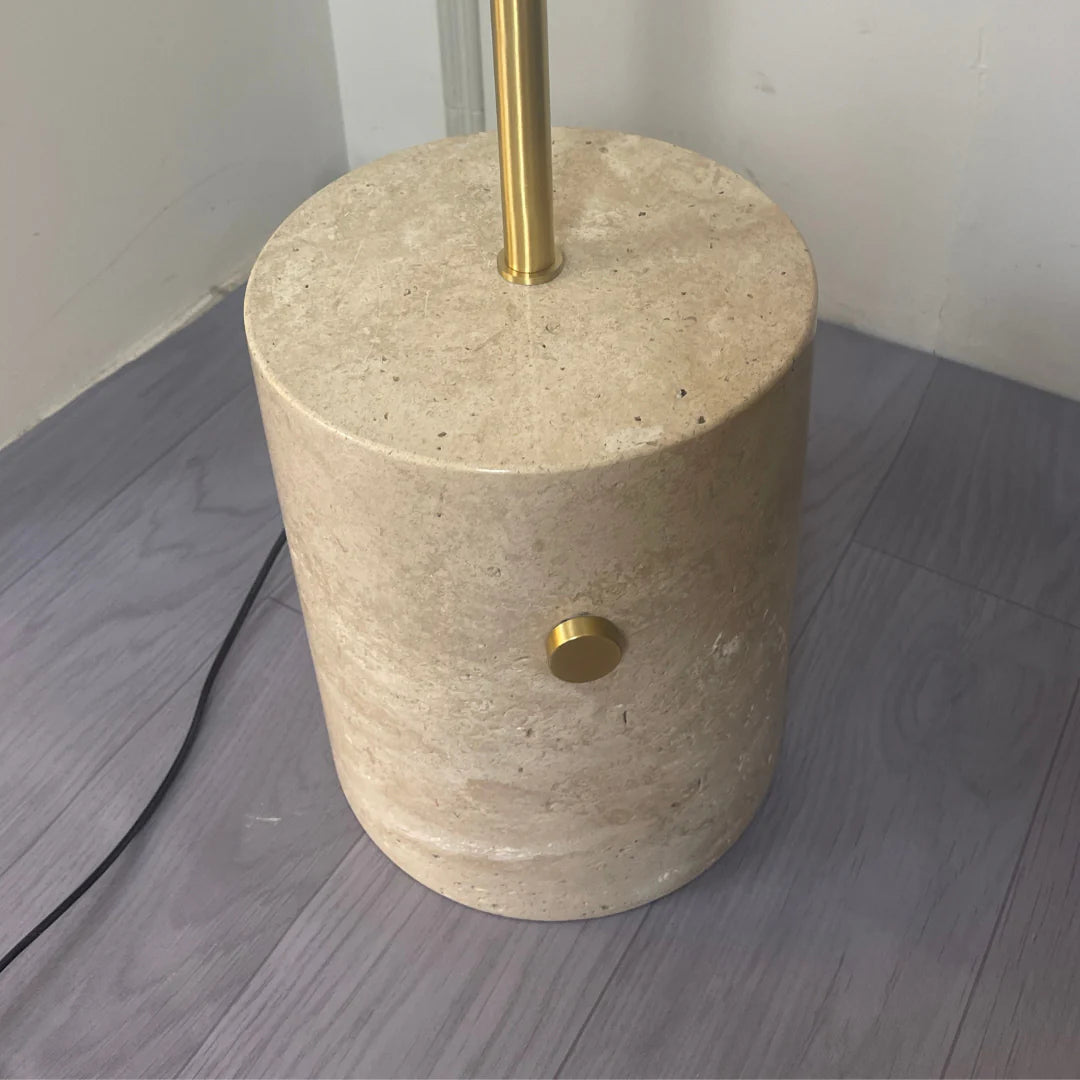 Glass Jwda Marble Floor Lamp - Nuvé