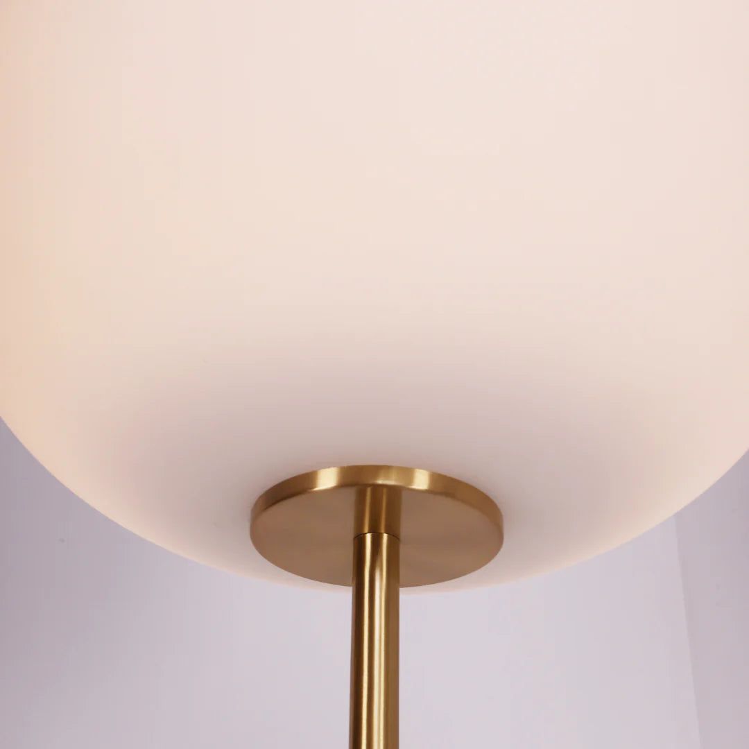 Glass Jwda Marble Floor Lamp - Nuvé