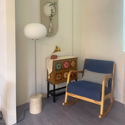 Glass Jwda Marble Floor Lamp - Nuvé