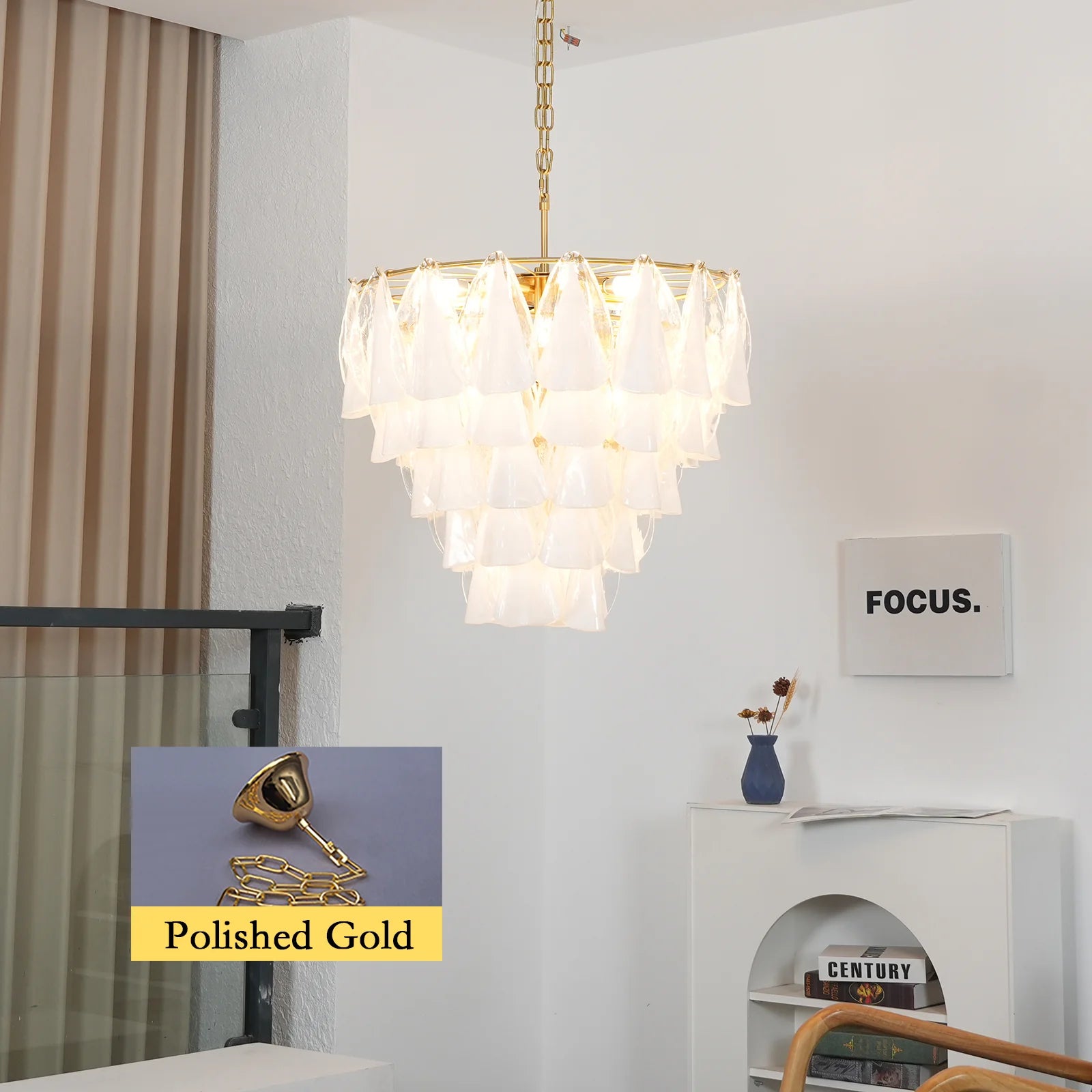Lunara Murano Glass Chandelier - Nuvé