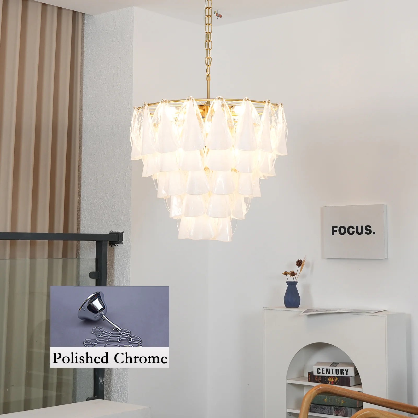 Lunara Murano Glass Chandelier - Nuvé