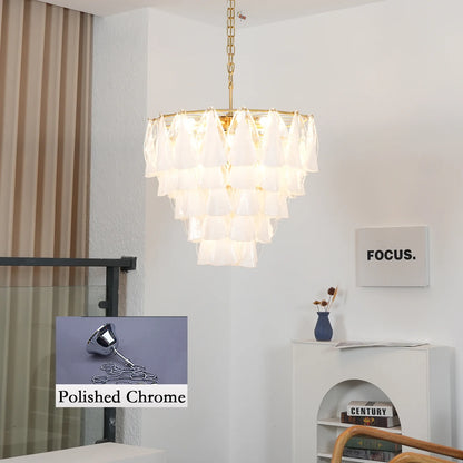 Lunara Murano Glass Chandelier - Nuvé