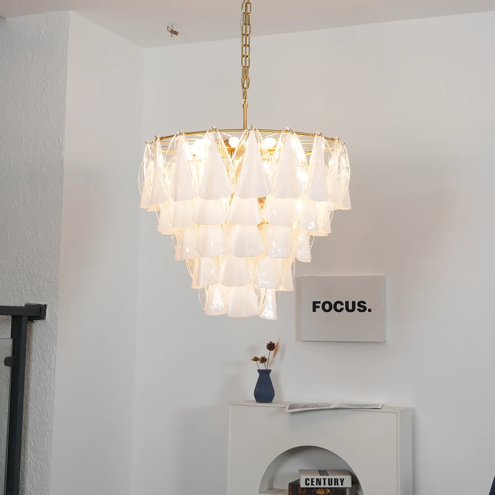 Lunara Murano Glass Chandelier - Nuvé