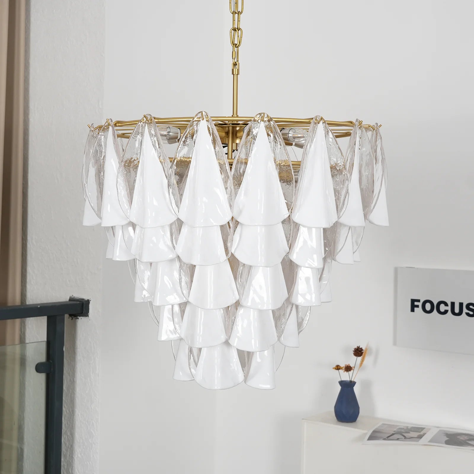 Lunara Murano Glass Chandelier - Nuvé