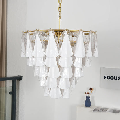 Lunara Murano Glass Chandelier - Nuvé