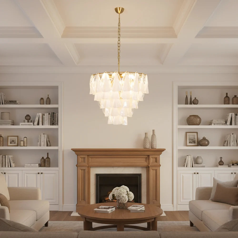 Lunara Murano Glass Chandelier - Nuvé